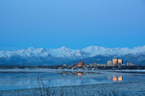 istock Landscape view of anchorage in Alaska 97927449