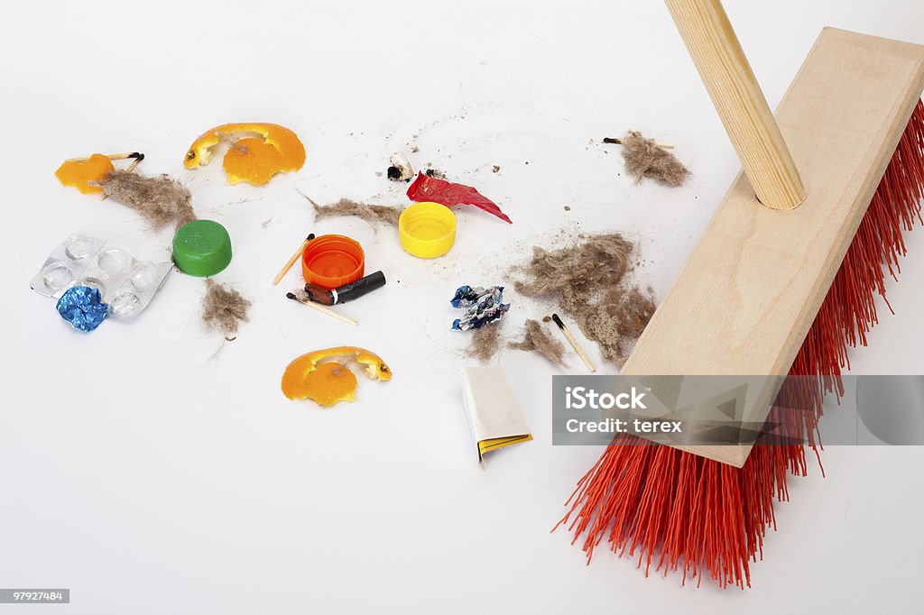 Cleaning red mop  Broom Stock Photo