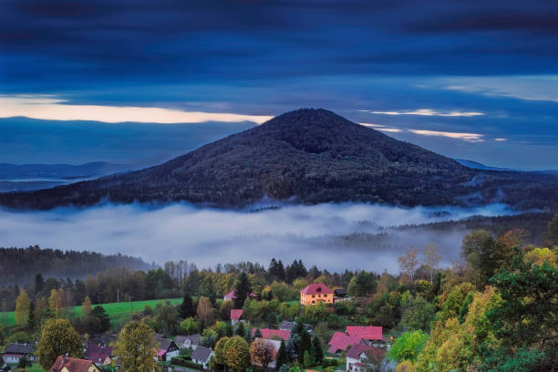 istock Foggy morning in the landscape 979281800