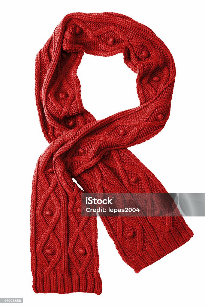 ウール赤のスカーフ - ウールのロイヤリティフリーストックフォト