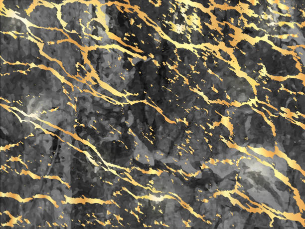 istock Gold Marbling Texture design for poster, brochure, invitation, cover book, catalog. Vector illustration 979292026