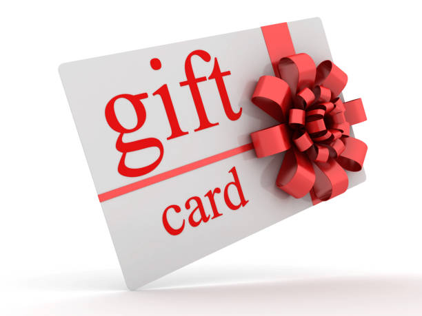 istock Gift card with red ribbon 979292366