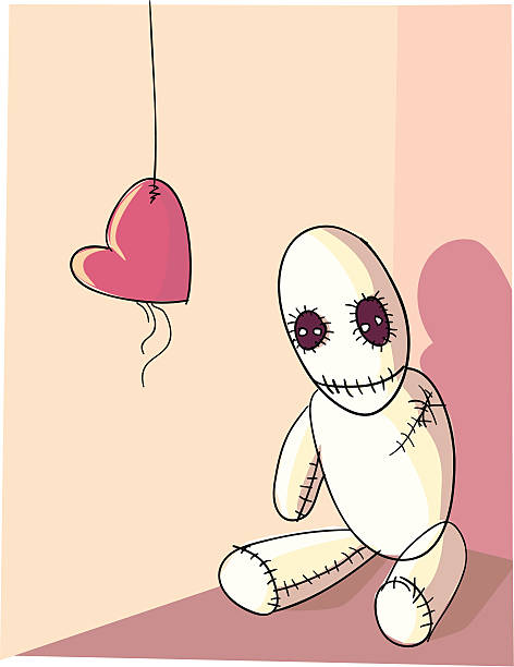 Mon coeur suspendu - Illustration vectorielle