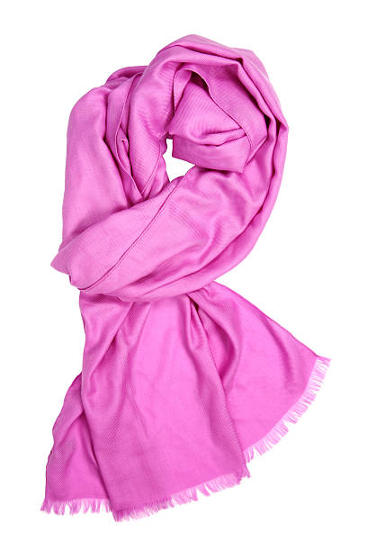 istock Pink female scarf 97929731
