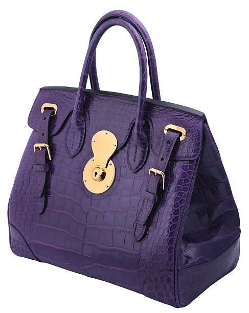 istock A woman's purple leather handbag 97929843