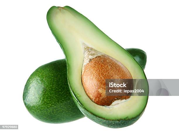 Abacate Frutos - Fotografias de stock e mais imagens de Abacate - Abacate, Branco, Castanho