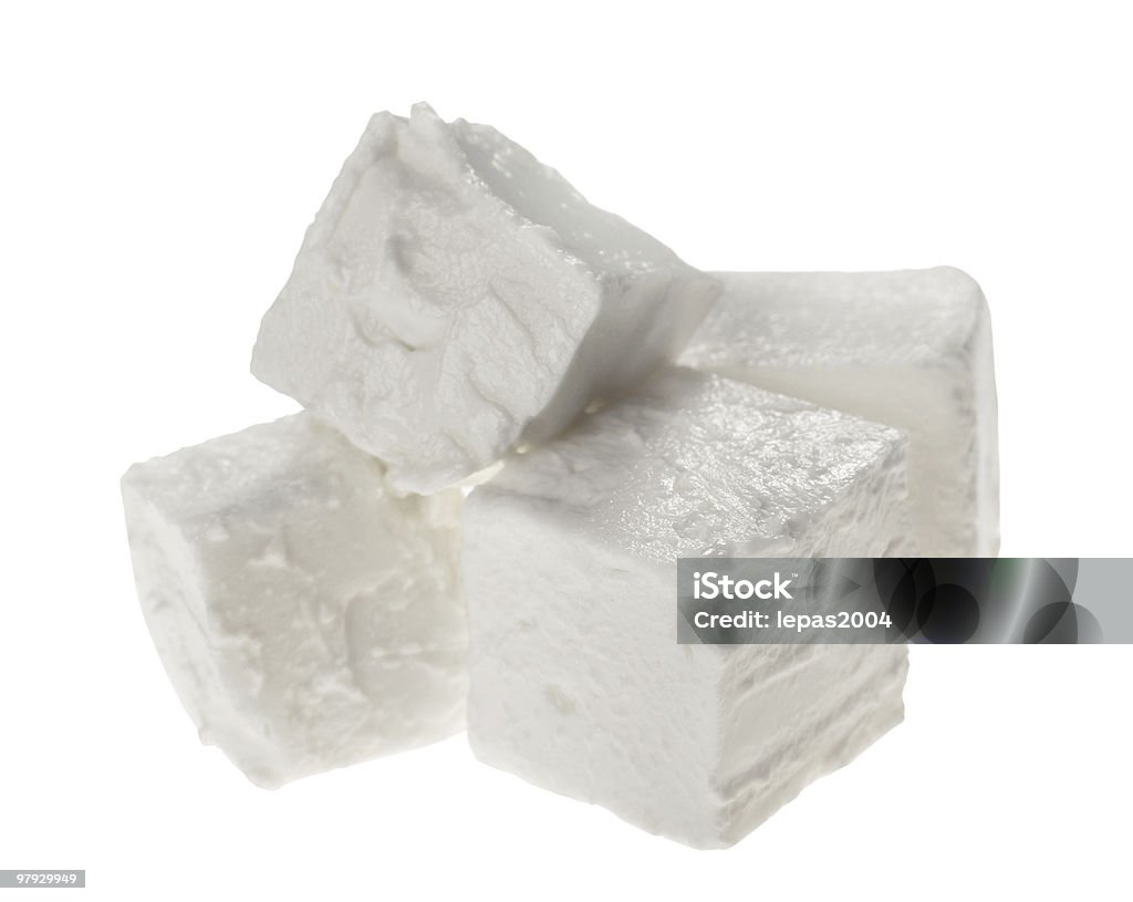 Feta cubo - Foto stock royalty-free di Bianco