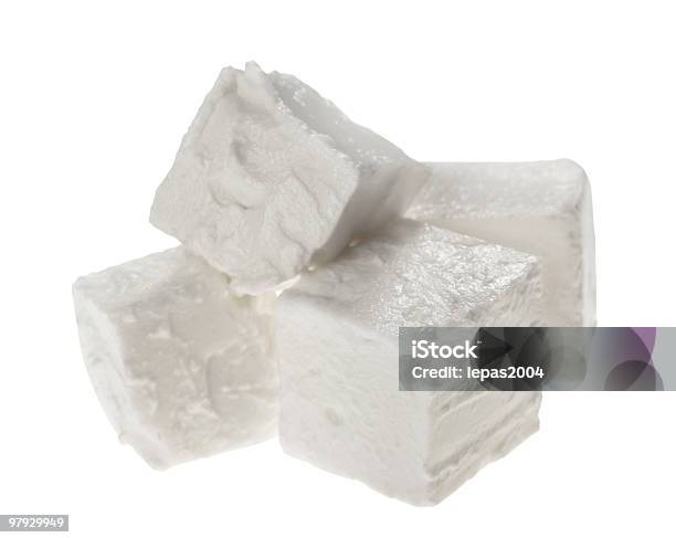 Foto de Cubo Queijo Feta e mais fotos de stock de Branco - Branco, Comida, Cubo