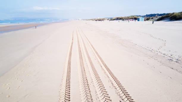 Photo of an empty beach in Portugal.