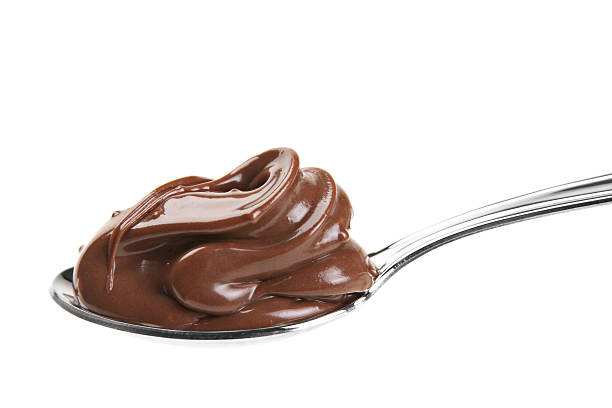 Nut cream with cacao stock photo