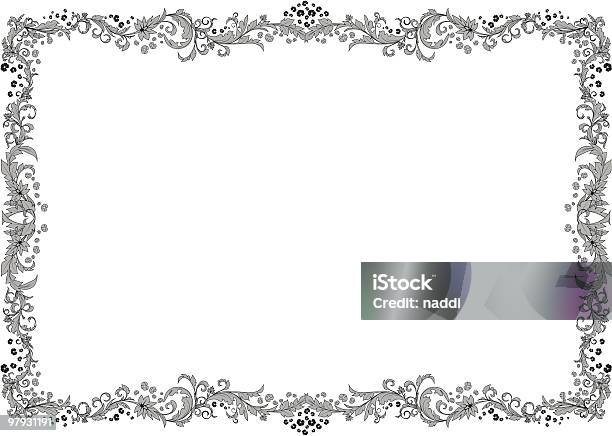 Moldura De Cinzento - Arte vetorial de stock e mais imagens de Branco - Branco, Certidão, Cinzento