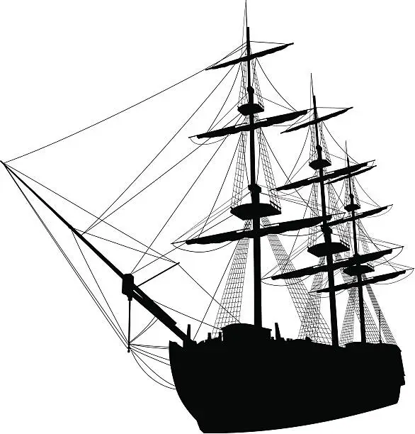 Vector illustration of ship