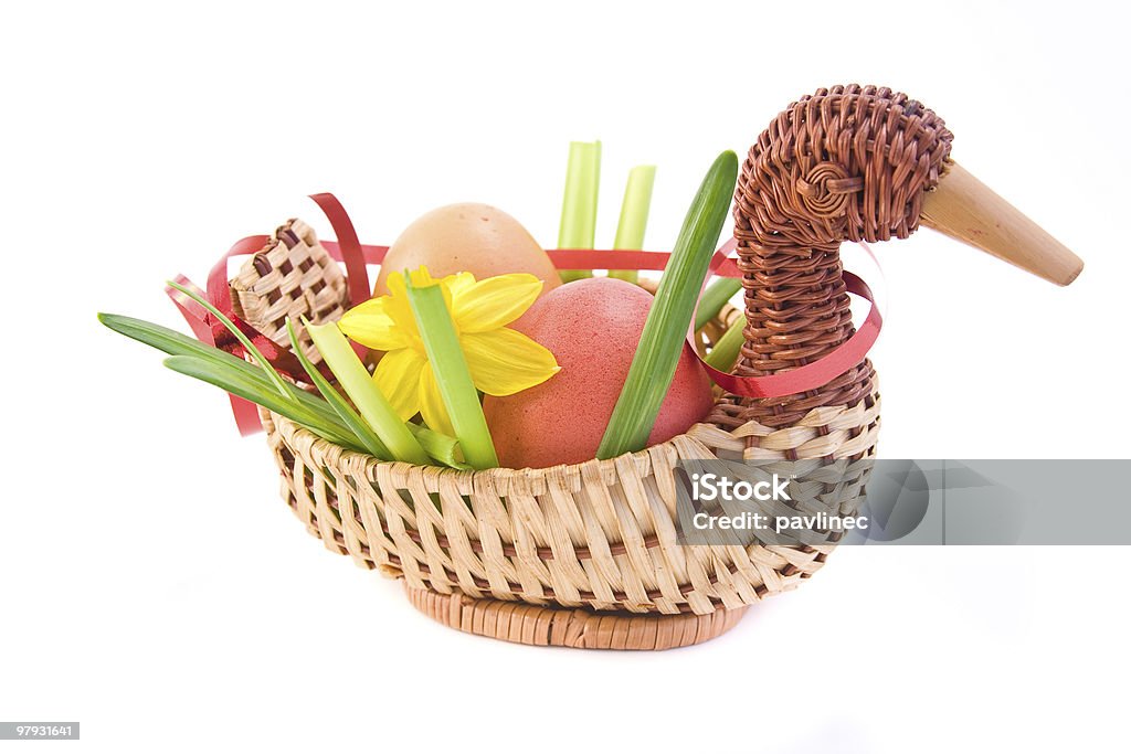 Oeufs de Pâques avec la décoration - Photo de Aliment libre de droits