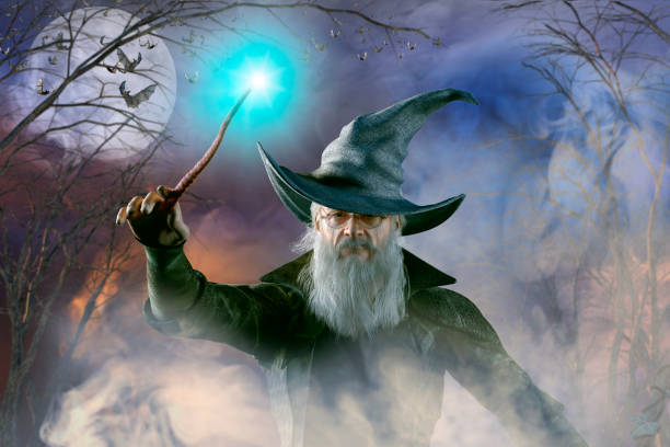 istock 3D Illustration of an elderly the wizard 979321492
