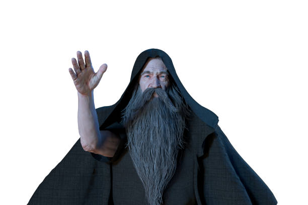istock 3D Illustration of an elderly the wizard 979321760