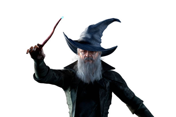 istock 3D Illustration of an elderly the wizard 979321838