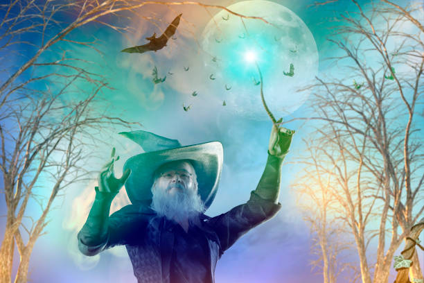 istock 3D Illustration of an elderly the wizard 979321978