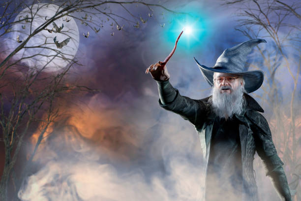 istock 3D Illustration of an elderly the wizard 979322026