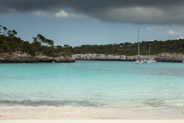 istock Beautiful beach in Mallorca, Spain. Summer. Holiday. Sea water. 979324362