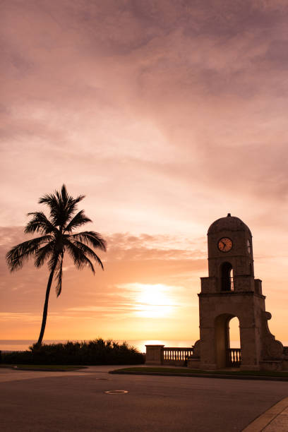 istock Golden Sunrise on Worth Avenue, Palm Beach 979331686