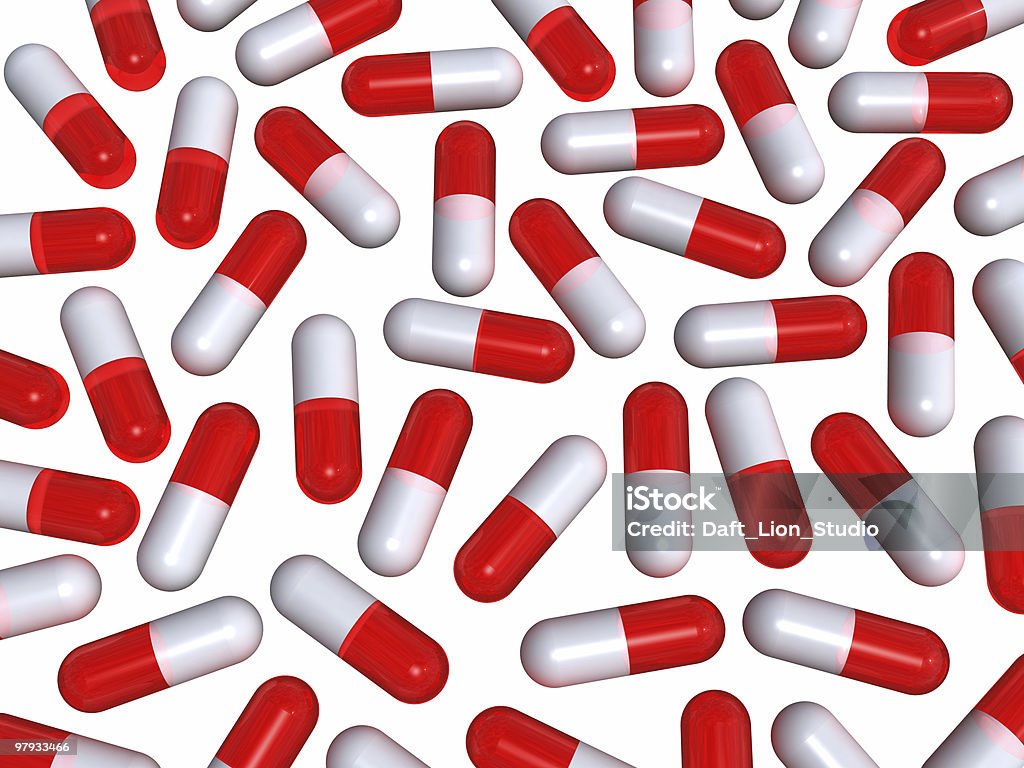Многие таблеток - Стоковые фото Антибиотик роялти-фри