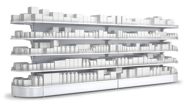 istock Shelves with blank goods in the store 979342864