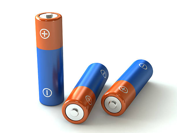 Batteries stock photo