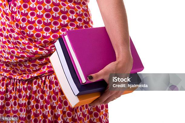 Carring Books To School Stock Photo - Download Image Now - Adult, Back to School, Book