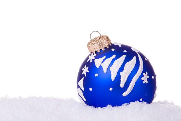 fundo de natal - snow fake snow isolated christmas ornament - fotografias e filmes do acervo