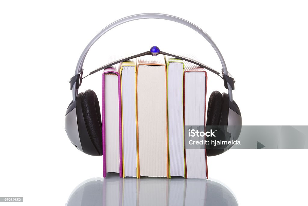 Audiobooks  Audio Equipment Stock Photo