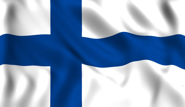 istock Finland flag waving in the wind 979407224