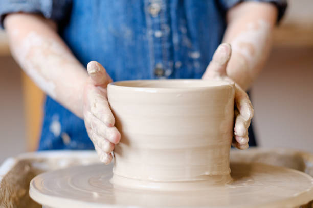 istock pottery workshop handmade craft artisan clay child 979438896