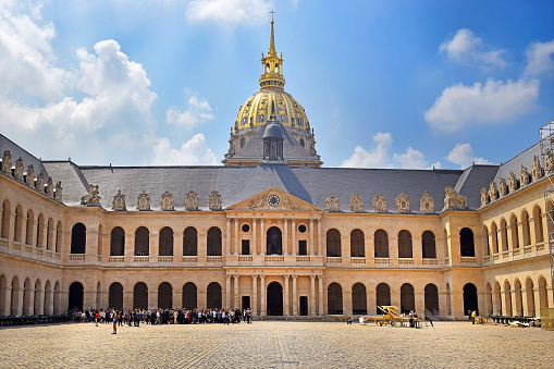 court of honour at the Hotel des Invalides in Paris, France