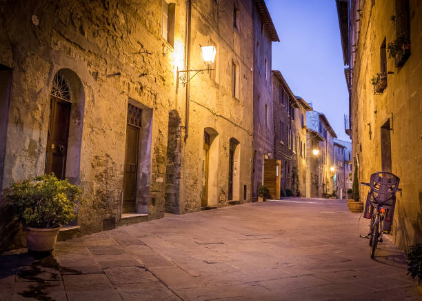 istock Pienza by night, Tuscany 979463036