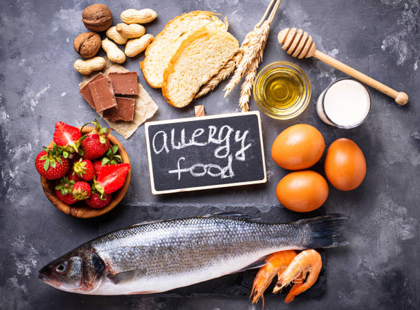 istock Allergy food concept. Assorted of allergic products 979492072