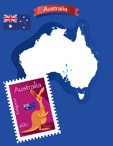 Kangaroo Stamp and Australia