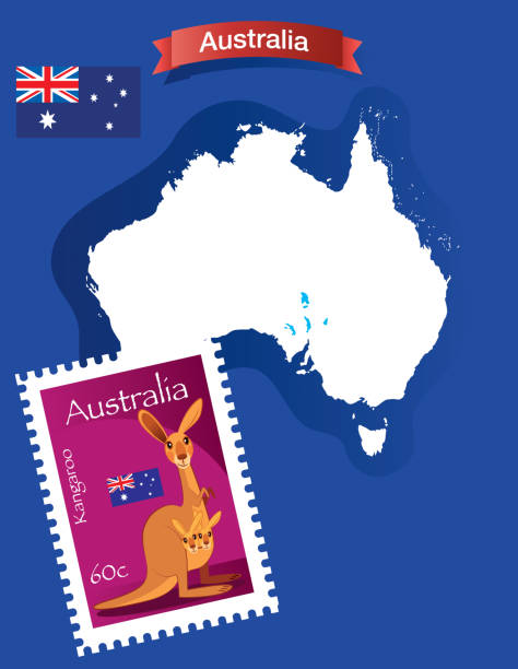 Kangaroo Stamp and Australia Vector Australia
I have used 
http://legacy.lib.utexas.edu/maps/world_maps/world_physical_2015.pdf
address as the reference to draw the basic map outlines with Illustrator CS5 software, other themes were created by 
myself. new zealand australia cartography western australia stock illustrations