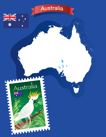 Cockatoo birds Stamp