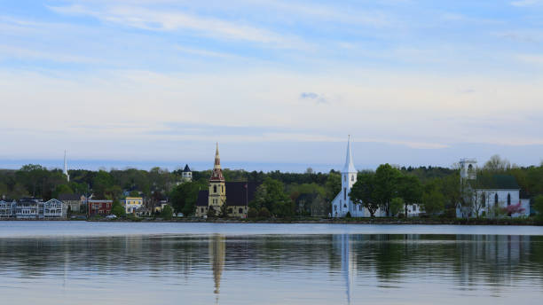 istock Three churches in Mahone Bay, Nova Scotia 979496946
