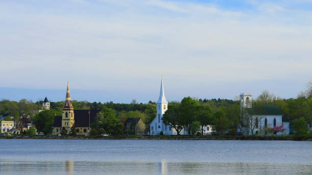 istock Three churches of Mahone Bay, Nova Scotia 979496996