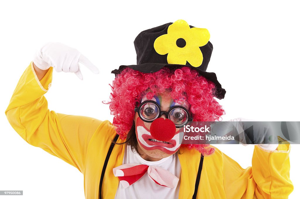 funny clown  Comedian Stock Photo