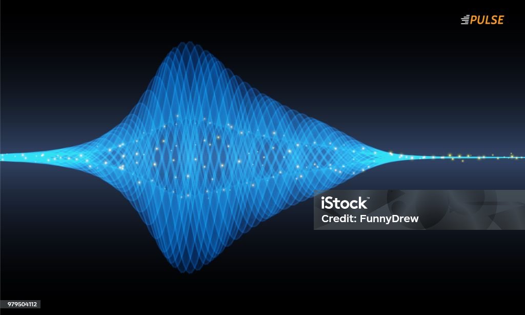 Vector Pulsation Signal Stock Illustration - Download Image Now ...