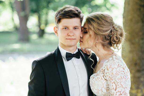 istock Groom and bride together. Wedding couple. 979527724
