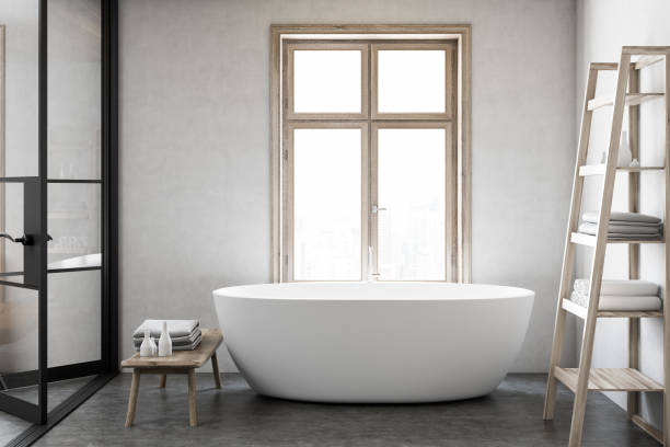 istock White bathtub in a luxury bathroom 979536256