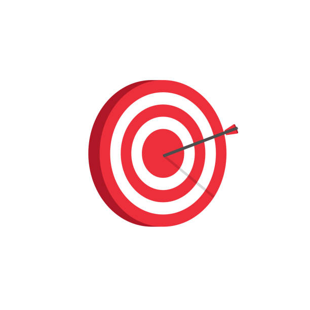 rzutki. konstrukcja izometryczna - dartboard performance solution target stock illustrations