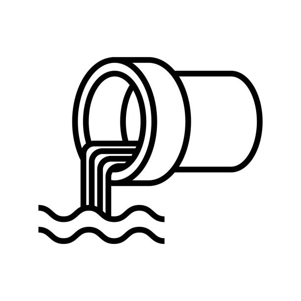 abwasser-symbol - kanalisationsabflüsse stock-grafiken, -clipart, -cartoons und -symbole