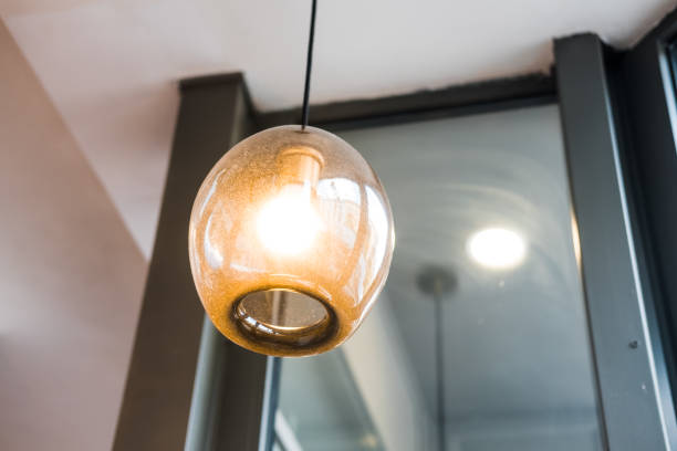 istock Color glass pendant lamp 979559258