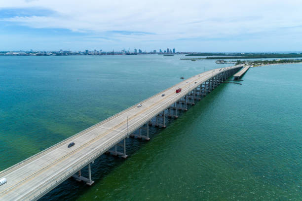 istock Aerial View of Key Biscayne Bridge 979563392