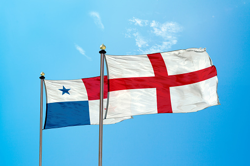 England vs Panama - Flag on the mast