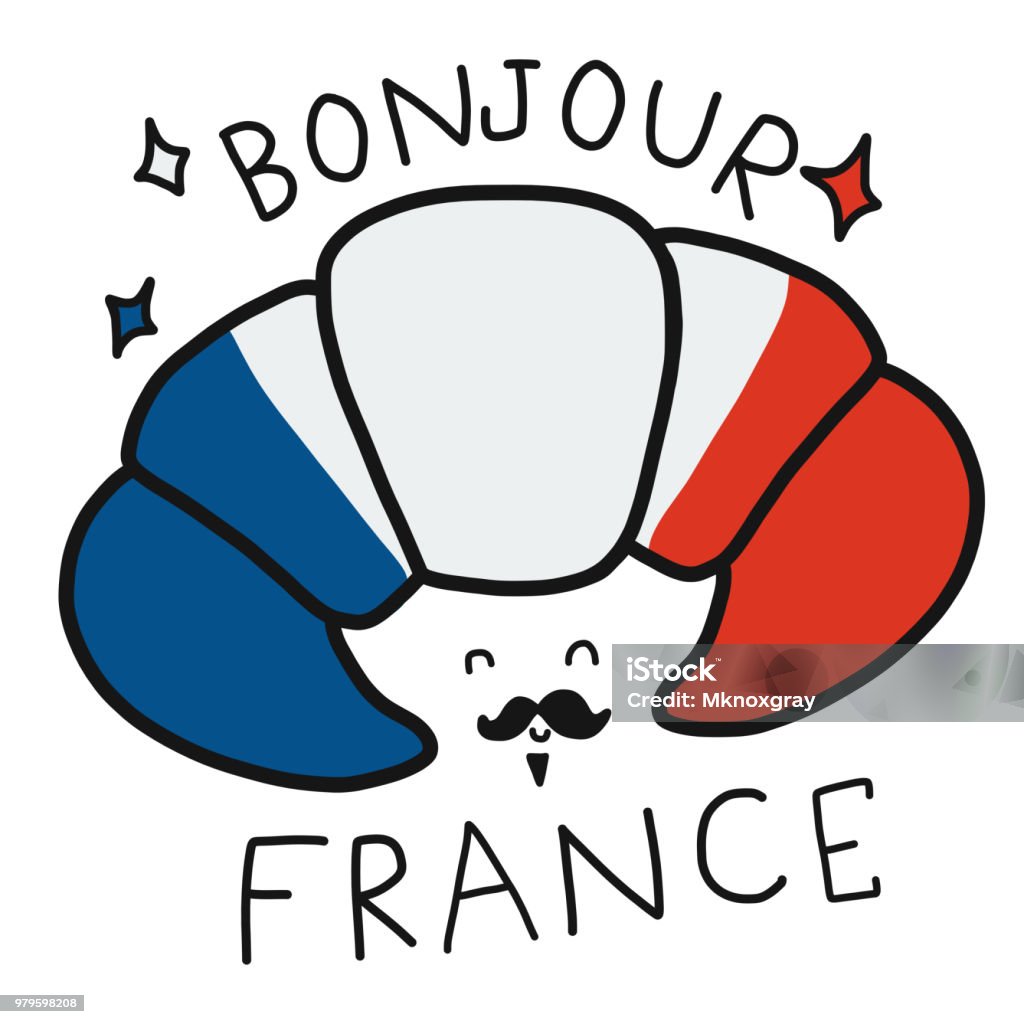 Vetores de Desenhos Animados De Croissant De França Bonjour e mais imagens de Azul - iStock Vetores de Desenhos Animados De Croissant De França Bonjour e mais imagens de Azul - iStock